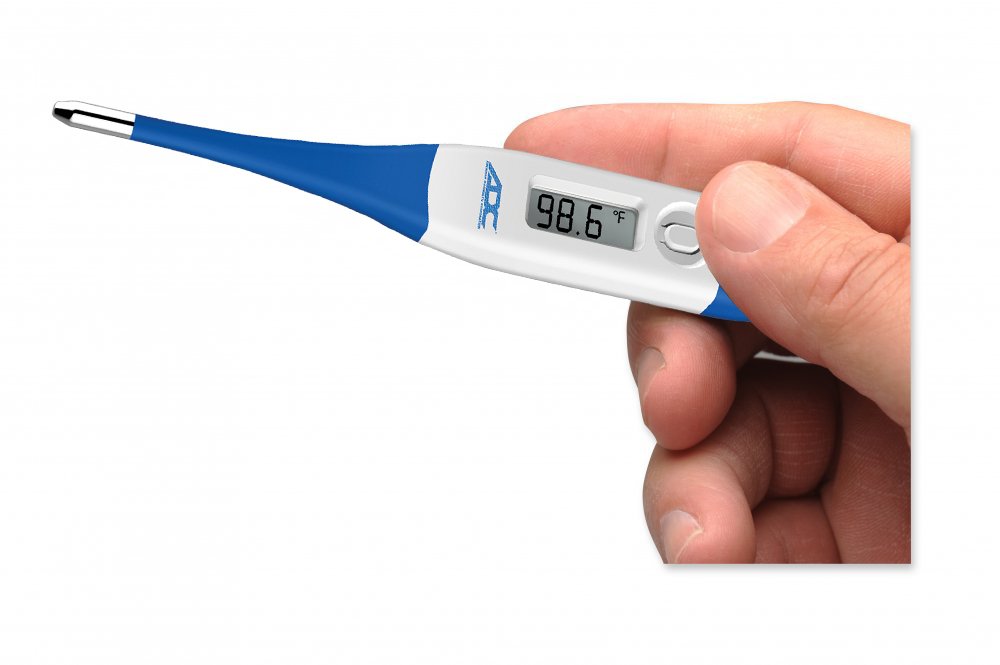 What does l mean store on a digital thermometer